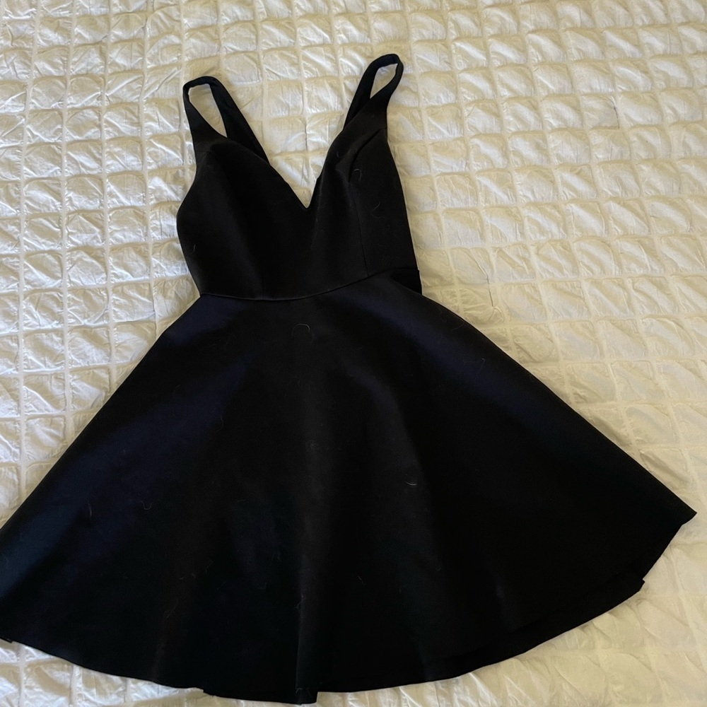 Urban Outfitters black skater knit dress